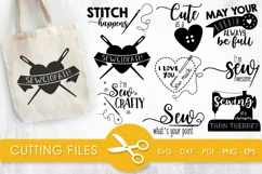 Sewing svg bundle cutting files svg, dxf, pdf, eps, png - Free Design of The Week Product Image 1