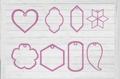 Shape earrings template svg png dxf ai files Product Image 1