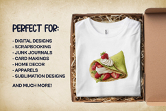 Matcha Crepes Clipart Bundle 4 PNG Product Image 2