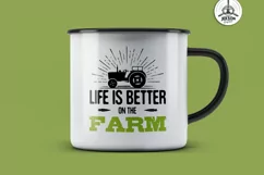 Organic Farm Logo & Eco Food Retro Badge / SVG Cricut File Product Image 2
