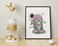 Summer Gnome Sublimation design PNG|Gnome clipart Product Image 4