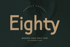 Eighty - Sans Serif Font Product Image 1