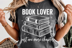 Book Lover PNG Just One More Chapter Reading Product Image 10