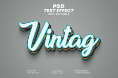 Editable Vintag Text Effect Style Product Image 1