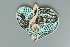 Music laser cut file - dedicated to the Love of Music Product Image 4