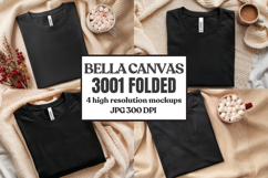 Christmas Bella Canvas 3001 Folded Tshirt Mockup Product Image 1