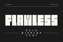 Flawless - Display Font Product Image 1