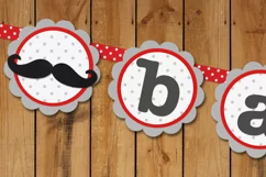 Mustache Bash Party Decor SVG Design Files Product Image 4