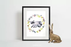 Raccoon Watercolor Clip Art PNG Product Image 2