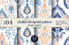 Malabar Blockprint Pattern | Indian pattern Product Image 1