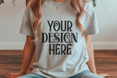 Christmas Gildan 18000 White Crewneck Sweatshirt Mockup Product Image 1