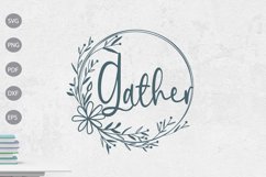 Gather SVG - Farmhouse Sign SVG design Product Image 1