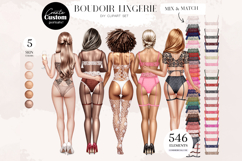Boudoir Lingerie Clipart Portrait Creator Product Image 1