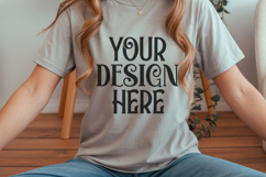 Christmas Gildan 18000 Ash Crewneck Sweatshirt Mockup Product Image 1