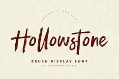 Hollowstone - Brush Font Product Image 1