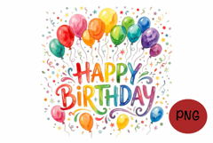 Happy Birthday Sublimation Product Image 1