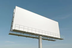 Billboard Sign Mockup Side View Product Image 2
