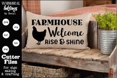 Farmhouse Welcome Rise and Shine SVG Product Image 1