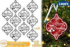 Arabesque Christmas Ornament Bundle | Gnome SVG | Lowes Tile Product Image 1