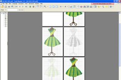Green Dress - PDF Cross Stitch Pattern Product Image 2
