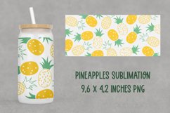Pineapples Libbey Glass Sublimation Summer PNG Design Product Image 1