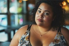 Chubby woman. Generate Ai Product Image 1