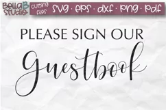 Wedding Sign SVG, Please Sign Our Guestbook SVG, Wedding SVG Product Image 2