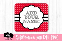 Mouse Pad Monogram Sublimation Design Product Image 1