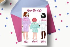 Flower girls clipart Junior Bridesmaids Wedding robes Product Image 4