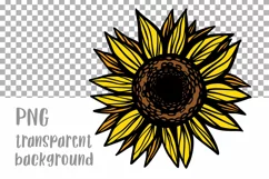 Sunflower PNG Sunflower clipart Sunflower shirt Sublimation Product Image 2