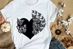 Butterfly Heart SVG PNG EPS DXF Files Butterfly SVG Cut File Product Image 6