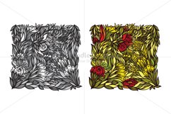 Floral - Colorful Linear Graphic Background Product Image 2