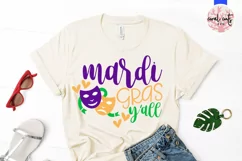 Mardi Gras Y'all - Mardi Gras SVG EPS DXF PNG Product Image 2