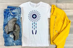 Boho Mandala Dreamcatcher Sublimation TShirt Graphic Product Image 3