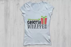 Gangsta Wrapper Svg, Christmas Svg, Funny Christmas Svg. Product Image 2