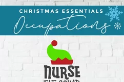 Christmas Nurse svg, a nurse Elf squad svg for crafters Product Image 4