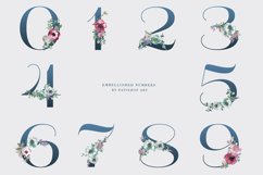 Watercolor Floral Alphabet Embellished Letters Numbers Product Image 4