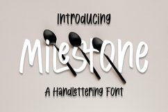 Web Font Milestone - Handlettring Font Product Image 1