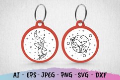 Hand in Universe Keychain SVG Product Image 1