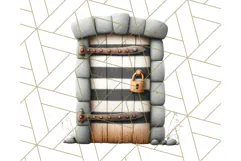 Cute Animals in Jail Clipart PNG, Funny Prisoner Critters Product Image 3