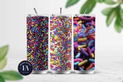Neon Sprinkles digital paper | Colorful Rainbow Sprinkles Product Image 2