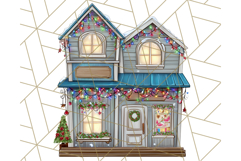 Christmas North Pole Village PNG Clipart, Cute Holiday Art Product Image 3