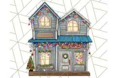 Christmas North Pole Village PNG Clipart, Cute Holiday Art Product Image 3