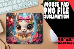 Whimsical Desk Pad Sublimation, Christmas Animals Product Image 1