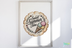 Retro Summer Quotes Labels Clipart Product Image 5
