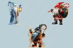 Christmas Viking Gnome Clipart | 30 PNG Warrior Gnomes Product Image 5