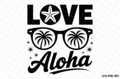 Love Aloha svg | Summer Svg | Svg Cut Files Product Image 1
