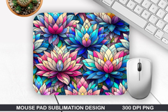 Flowers Mouse Pad Sublimation, Summer Mouse Pad PNG Product Image 1