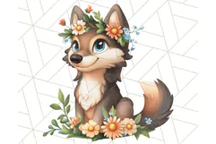 Whimsical Woodland Animals and Nature PNG, Forest Animals Product Image 3