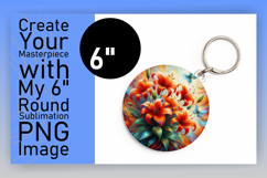 Gorgeous Circle Design Coaster Template , Flowers Product Image 1